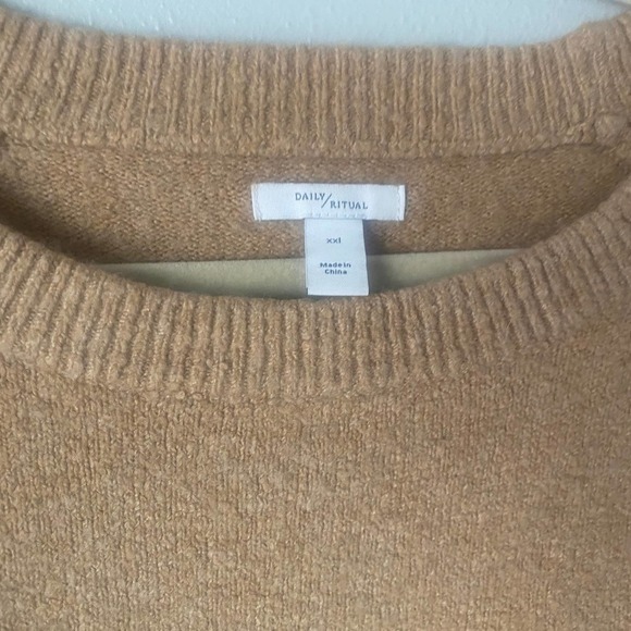 Daily Ritual Wool Blend Sweater Size XX - Picture 5 of 5